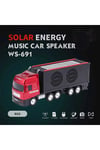 Bluetooth hoparlör kırmızı renk güneş enerjili kamyon tır araba tasarım 10 watt TWS FM radyo