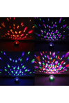 Bluetooth özellikli beyaz renkli ışıklı lazer led küre disko topu parti aydınlatması