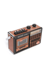 Bluetooth özellikli kahverengi nostaljik kaset çalar USB SD TF kart FM AM SW1-2 radyo 2 yıl