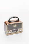 Bluetooth özellikli şarjlı ledli retro ahşap radyo mp3 çalar çok renkli 2 yıl garantili