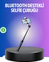 Bluetooth Selfie Çubuğu – Uzaktan Kumandalı