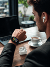 Bluetooth Telefon Görüşmeli Akıllı Saat Seti Kablosuz Bluetooth Kulaklık 7 Değiştirilebilir Kordon