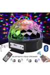 Bluetooth USB MP3 destekli siyah LED ışıklı hoparlör disko sahne topu - Hobi & Eğlence