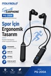 Bluetooth Uyumlu Spor Kulaklık Uzun Pil Ömürlü Boyun Askılı Stereo Sesli