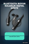Bluetooth V4.0 Boyun Kulaklık 600 Saat Bekleme Dijital Göstergeli Çift Cihaz Bağlantılı BX-313557