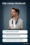 Bluetooth V4.0 Boyun Kulaklık 600 Saat Bekleme Dijital Göstergeli Çift Cihaz Bağlantılı BX-313557