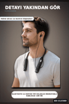 Bluetooth V4.0 Boyun Tipi Kulaklık 10 Mt Menzilli Mikrofonlu Dijital Ekranli Kulak Ici BX-313560
