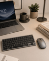 Bluetooth ve 2.4G Destekli Kablosuz Klavye Mouse Seti Şarj Edilebilir