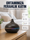 BN01 Uçucu Yağ Uyumlu Renkli LED Işıklı Nemlendirici