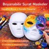 Boyanabilir Surat Model Maske – Lastikli | Kendin Tasarla Bx40
