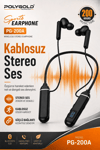 Boyun Askılı Kablosuz Stereo Kulaklık Spor Kullanıma Uygun Mikrofonlu Model