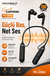 Boyun Askılı Kablosuz Stereo Kulaklık Spor Kullanıma Uygun Mikrofonlu Model