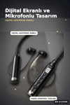 Boyun Bantlı 600 Saat Müzik Süreli Bluetooth V4.0 Kulaklık - Mikrofonlu Ses Kontrollü BX-313556