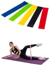 BUFFER®  5li Egzersiz Direnç Bant Seti Pilates Crossfit Ekipmanları