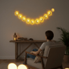 BUFFER® 10 Adet Sarkıtlı Ramazan Hilal Üstü Cami Temalı LED Işık – Pilli 2 Metre Ramazan Süsü, İslami Dekorasyon, Ev ve Mekanlar İçin Dekoratif Ortam
