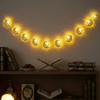 BUFFER® 10 Adet Sarkıtlı Ramazan Hilal Üstü Cami Temalı LED Işık – Pilli 2 Metre Ramazan Süsü, İslami Dekorasyon, Ev ve Mekanlar İçin Dekoratif Ortam
