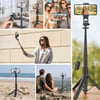 BUFFER® 130 cm Uzayabilen Manyetik Kumandalı Tripod ve Ayarlanabilir Telefon Tutuculu, Alüminyum Gövdeli Selfie Çubuğu