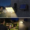 BUFFER® 160 LED Solar Bahçe Aydınlatması, 6'lı Güneş Panelli LED Lamba, 5 Metre Kablolu ve Kumandalı