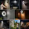 BUFFER® 168B Solar LED Büyük Dış Mekân Lambası, Hareket Sensörlü, Kumandalı, 3 Modlu Ultra Parlak COB Işık, Su Geçirmez Kablosuz Duvar Apliği