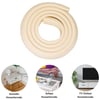 BUFFER® 2 Metre Sarmal Krem Masa Kenar Koruyucu Şerit Masa Köşe Aparatı Bebek Çocuk Cam Ahşap Masa