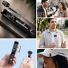 BUFFER® 2'li Kablosuz Yaka Mikrofonu, Type-C Uyumlu, Gürültü Engelleme Özellikli ve Tripod'a Takılabilir Dijital Şarj Göstergeli Telefon Mikrofon Seti