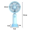 BUFFER® 3 Kademeli Masaüstü Fan – Telefon Tutuculu Özellikli Standlı Elde Taşınabilir Mini Fan  EKL29