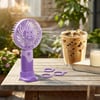 BUFFER® 3 Kademeli Masaüstü ve El Fanı – Telefon Tutuculu, 3 Farklı Değiştirilebilir Halka Tasarımlı Mini Fan  MZL37A