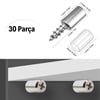 BUFFER® 30 Adet Dayanıklı Metal Raf Tutucu Raf Pimi