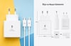 BUFFER® 45W Süper Hızlı Şarj Adaptörü USB-C PD 3.0 PPS Fast Charger + 5A Type-C to Type-C Kablo