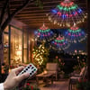 BUFFER® 4’lü Açılır LED Işık Seti – 8 Farklı Işık Modlu, Kumandalı, USB Kablolu Renkli Dekoratif Fiber LED Lamba