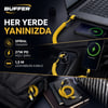 BUFFER® 4'ü 1 Arada Esnek Spiral Hızlı Şarj Kablosu, Araç İçi Yaylı Kablo, Type-C ve Lightning Uyumlu Çoklu Şarj Kablosu