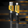 BUFFER® 4’ü 1 Arada Hızlı Mobil Şarj Kablosu 65W – USB-A & Type-C to Type-C + Lightning, Örgülü Çoklu Şarj ve Veri Kablosu