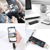 BUFFER® 5 In 1 Çok Fonksiyonlu USB 2.0 Micro Sd Kart Okuyucu - Usb/micro Usb/type-C Çıkışlı, Otg Çevirici