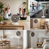 BUFFER® 5 Kademeli 4 Farklı Yükseklik Ayarlı Standlı Vantilatör – Taşınabilir Masaüstü ve Ayaklı Fan S34