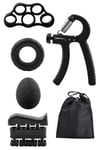 BUFFER® 5 Parça El, Kol ve Parmak Egzersiz Spor Aletleri Seti Fitness Takımı