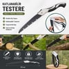 BUFFER® 53 cm Katlanır Testere, Büyük Boy, El Testeresi, Katlanabilir Budama ve Kesim Testeresi, Kamp, Bahçe ve Ahşap Kesim Testeresi