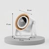 BUFFER® 6 Kademeli Şarjlı Masaüstü Fan – Dijital LED Ekranlı, Oynar Başlıklı, LED Işıklı, Askılı ve Duvara Monte Edilebilir Fan K6