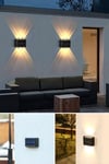 BUFFER® 6 Ledli Solar Güneş Enerjili Aplik Led, Dekoratif Duvar Monteli Gün Işığı Led