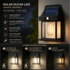 BUFFER® Ampul Model 3 Modlu Solar LED Duvar Lambası, Güneş Enerjili, Şarjlı Kablosuz Dış Mekân Apliği, Bahçe ve Kapı Lambası