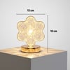 BUFFER® Çiçek Model Kristal LED Masa Lambası – Dokunmatik, 3 Renk Işık Modlu, Şarjlı Mini Dekoratif Gece Lambası