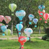 BUFFER® Dekoratif Renkli Kağıt Dilek Feneri Balonu Renkli Uçan Balon