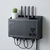 BUFFER® Duvar Tipi Wi-Fi Modem Saklama Kutusu(Siyah) – Kablo Düzenleyici Router Raf Organizer