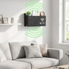 BUFFER® Duvar Tipi Wi-Fi Modem Saklama Kutusu(Siyah) – Kablo Düzenleyici Router Raf Organizer