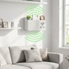 BUFFER® Duvar Tipi Wi-Fi Modem Saklama Kutusu(Beyaz) – Kablo Düzenleyici Router Raf Organizer