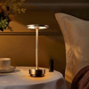 BUFFER® Eskitme Gold Kasa Dokunmatik Şarjlı Masa Lambası – 3 Renk Işık Modlu, LED Aydınlatmalı, Modern & Dekoratif Abajur