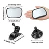 BUFFER® Geniş Açı Panoramik Araç İçi Bebek Gözlem Aynası – Vantuz ve Klips Seçenekli Araç İçi Çocuk Kontrol Aynası