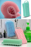 BUFFER® Kendiliğinden Askılı Peeling ve Masaj Etkili Silikon Banyo Vücut Fırçası