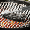 BUFFER® Mangal Izgara Temizleme Fırçası – Paslanmaz Çelik Telli, Uzun Saplı Grill Temizlik Aparatı Mangal Temizlik Fırçası