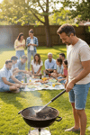 BUFFER® Mangal Izgara Temizleme Fırçası – Paslanmaz Çelik Telli, Uzun Saplı Grill Temizlik Aparatı Mangal Temizlik Fırçası
