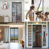BUFFER® Mıknatıslı Kapı Sinekliği Siyah 100x210 cm Otomatik Kapanan Manyetik Tül Sineklik
